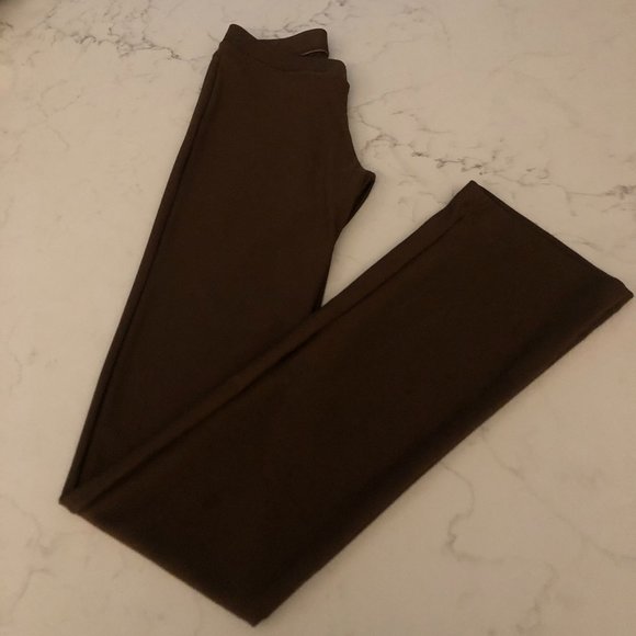 Chocolate Brown V Front Katrina Dance Pants - Picture 1 of 5